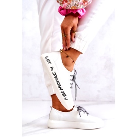 S.Barski Zapatillas Mujer De Piel Con Plataforma Blanco Marien 3