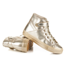 Seastar zapatillas altas con cordones amarillo 6