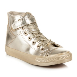 Seastar zapatillas altas con cordones amarillo 4