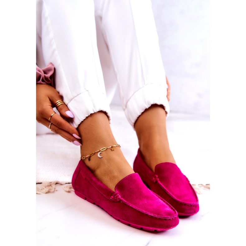 Mocasines Mujer Ante Big Star JJ274656 Fucsia rosado 4