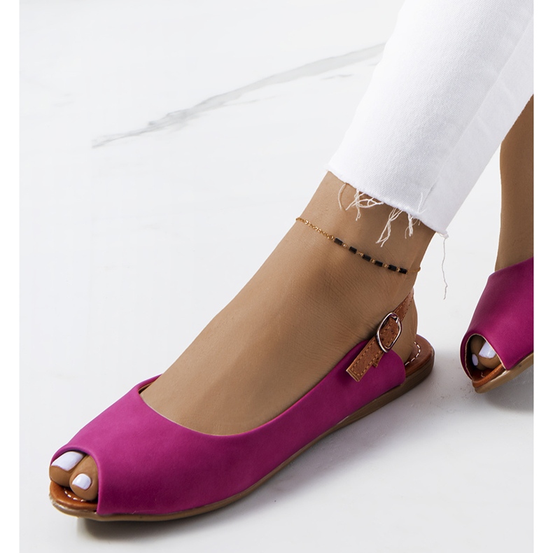 Sandalias rosas con caña Bene 1