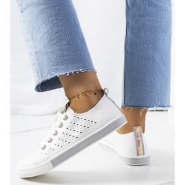 Deportivas de mujer Impi en blanco y gris 2