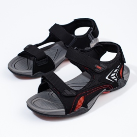 Sandalias negras hombre negro 1