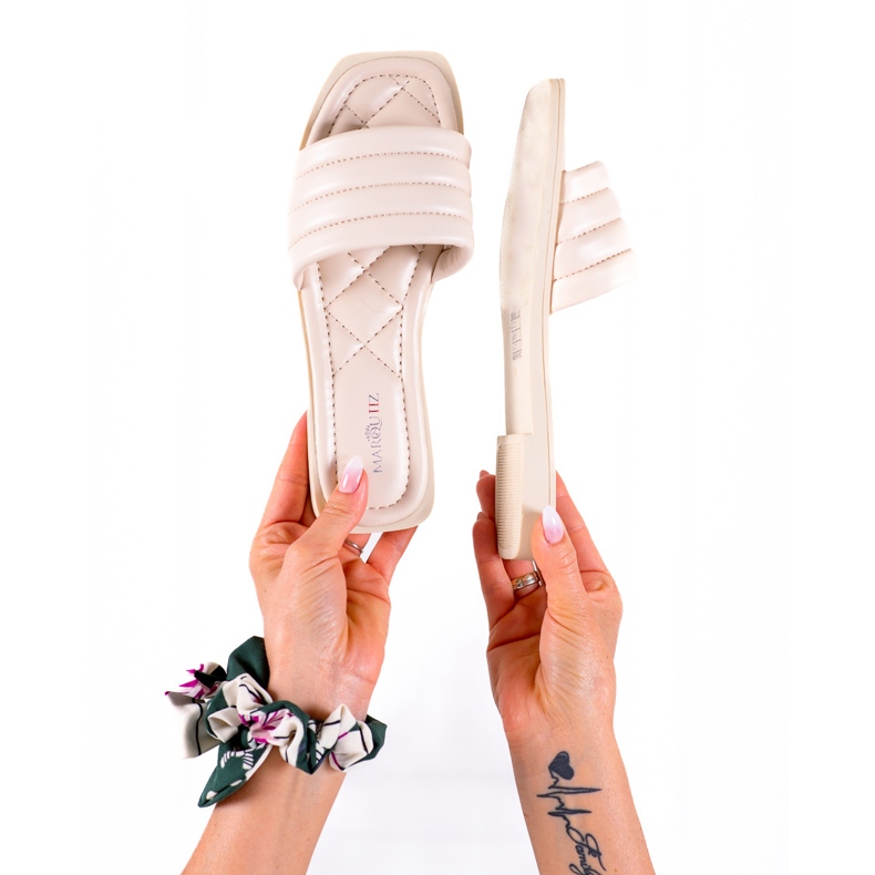 Marquiz Chanclas casuales beige 1