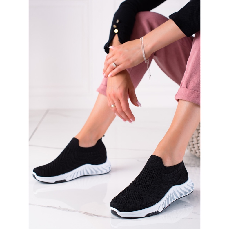 J. Star Calzado deportivo sin cordones negro 1