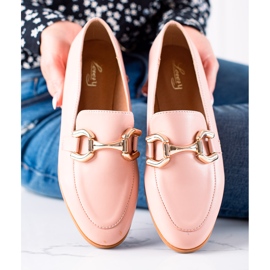 Lovery Mocasines Clásicos Con Adorno rosado 1