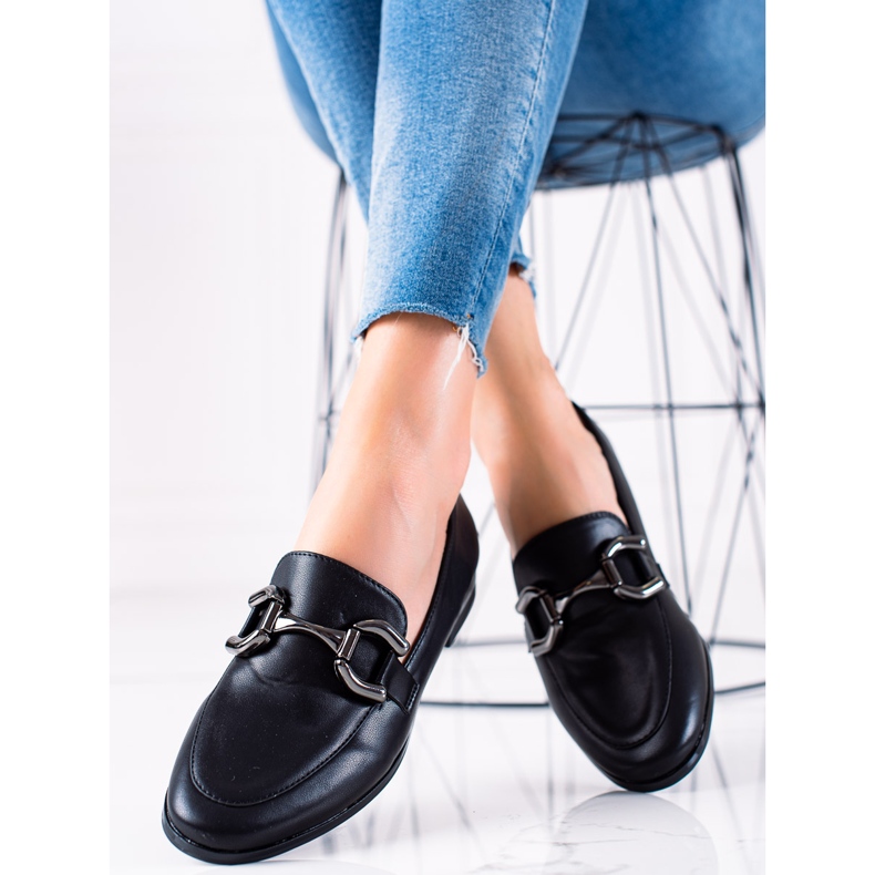 Lovery Mocasines Clásicos Con Adorno negro 2