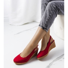 Alpargatas rojas sobre cuña Ribeiro rojo 1 Alpargatas rojas sobre cuña Ribeiro rojo 1