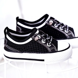 Apawwa Zapatos deportivos negros Airy Kids Club para niños 2