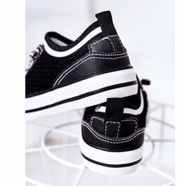 Apawwa Zapatos deportivos negros Airy Kids Club para niños 4