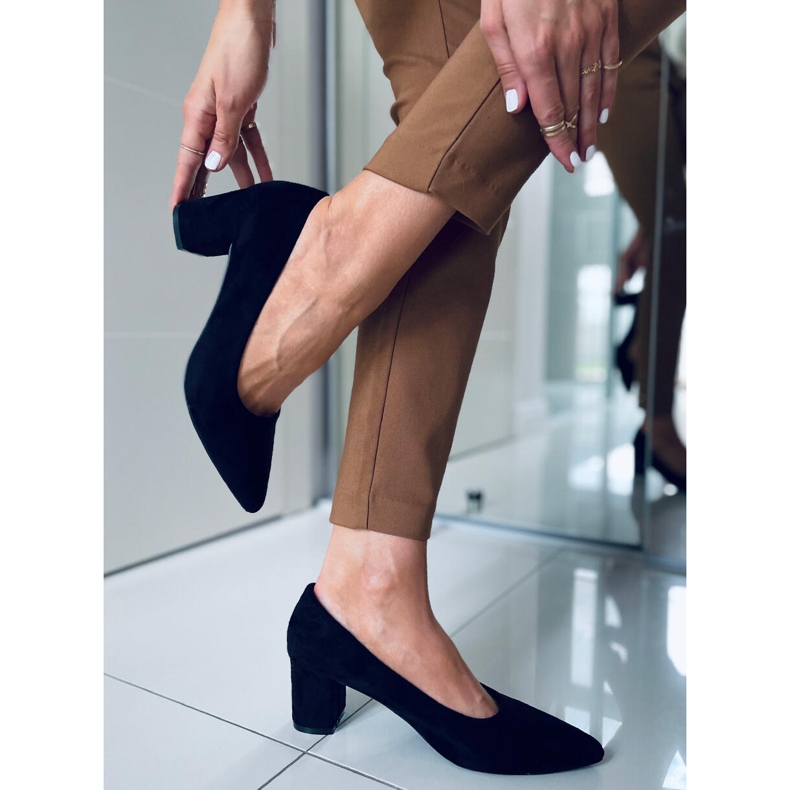 Bombas en tacones Mindy Black negro 2