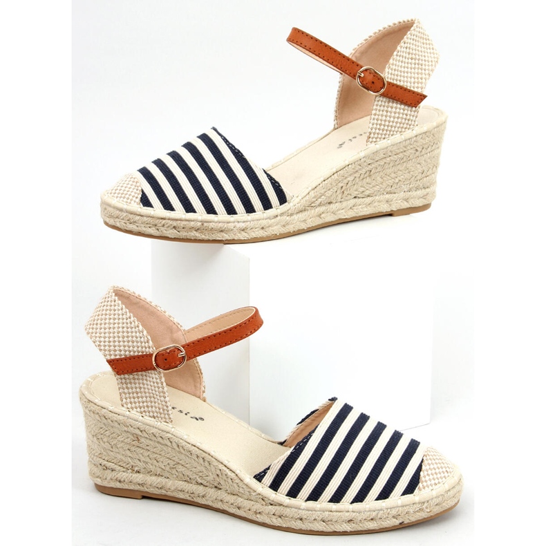 Alpargatas Irma Rayas Azules beige azul marino 1 Alpargatas Irma Rayas Azules beige azul marino 1