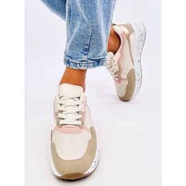 Zapatillas de mujer Truth Caqui beige rosado dorado 1