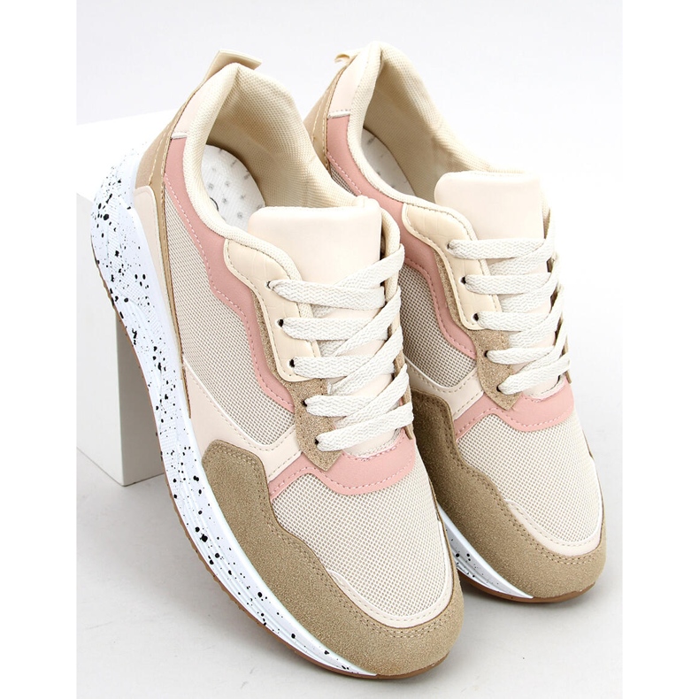 Zapatillas de mujer Truth Caqui beige rosado dorado 2