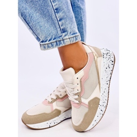 Zapatillas de mujer Truth Caqui beige rosado dorado 3