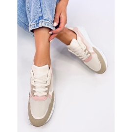 Zapatillas de mujer Truth Caqui beige rosado dorado 5