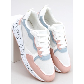 Zapatillas de mujer Truth White blanco azul rosado plata 3