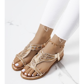 Sandalias doradas Mikayla dorado 1 Sandalias doradas Mikayla dorado 1