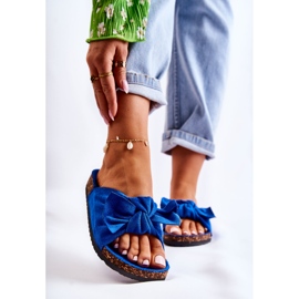 PS1 Pantuflas con suela de corcho Wendy azul oscuro 1 PS1 Pantuflas con suela de corcho Wendy azul oscuro 1