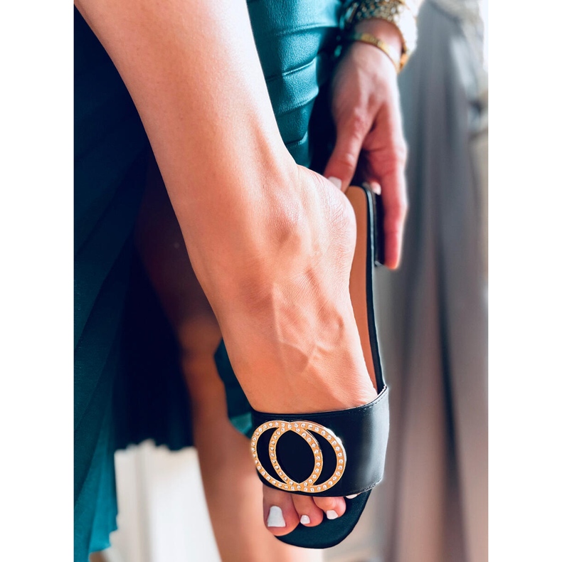 Pantuflas mujer Allor Negras negro 2