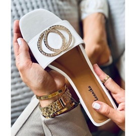 Pantuflas mujer Allor Blanco 3