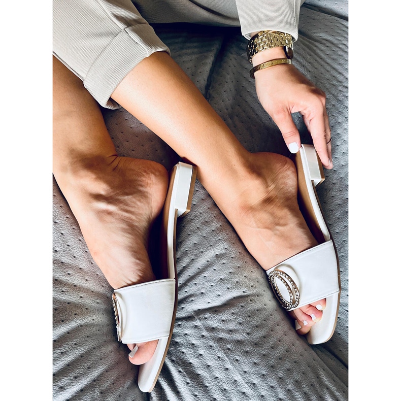 Pantuflas mujer Allor Blanco 2