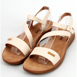 Sandalias mujer Beige Hoja 4