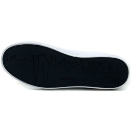 Zapatos Tommy Hilfiger Corporate Logo Cuero Vulc M FM0FM04076 blanco 2