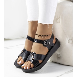 Sandalias mujer Tulia negras negro 1