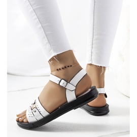 Sandalias blancas de mujer Lehti blanco 2 Sandalias blancas de mujer Lehti blanco 2