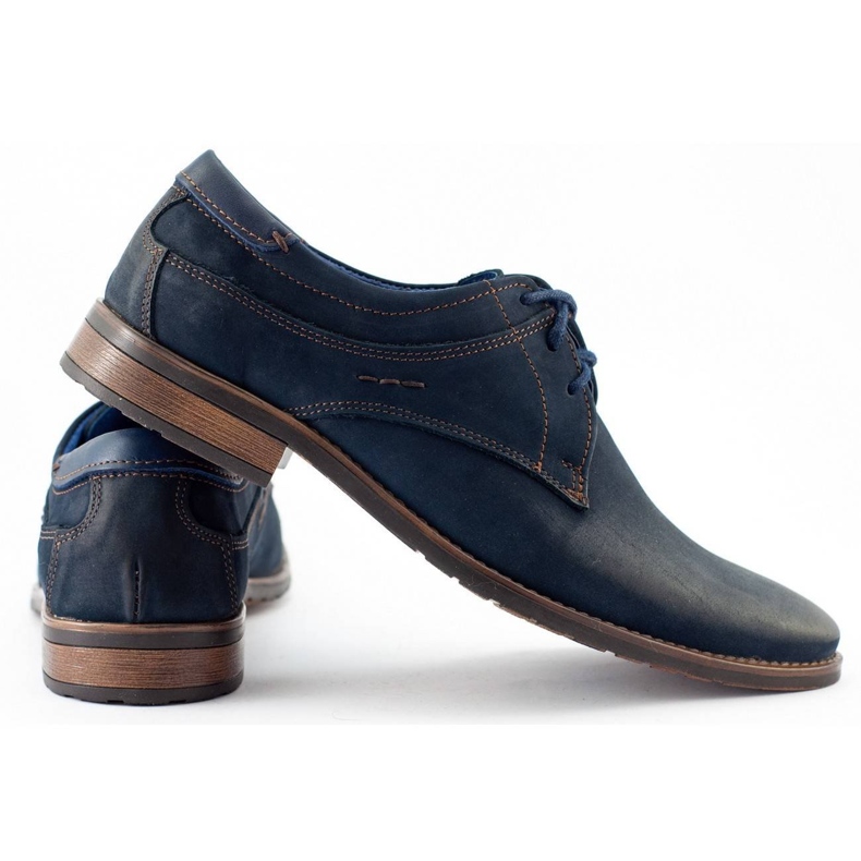 KOMODO Zapatos de hombre elegantes 877 azul marino 1