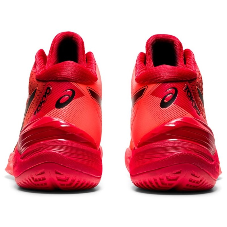 Zapatillas de voleibol Asics Sky Elite Ff Mt Tokyo W 1052A048 701 naranjas y rojos 3