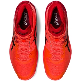Zapatillas de voleibol Asics Sky Elite Ff Mt Tokyo W 1052A048 701 naranjas y tintos 4