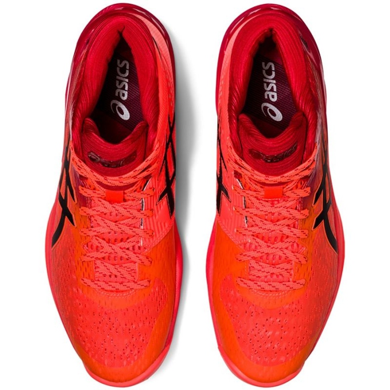 Zapatillas de voleibol Asics Sky Elite Ff Mt Tokyo W 1052A048 701 naranjas y rojos 4