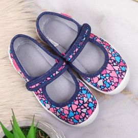 Bailarina velcro Grant Jr. Befado azul marino 4