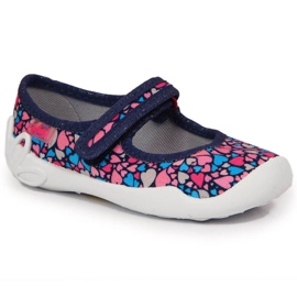 Bailarina velcro Grant Jr. Befado azul marino 5