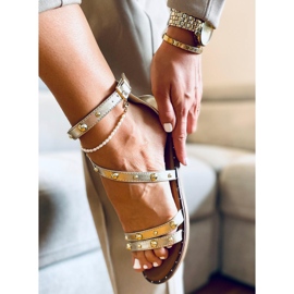 Sandalias romanas Kair Gold dorado 5