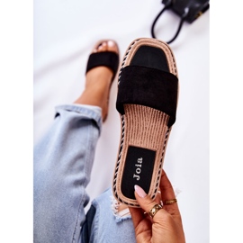 FJ1 Pantuflas Mujer Ante Negro Atardecer 6