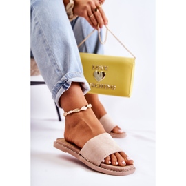 FJ1 Pantuflas Sunset de Mujer Ante Beige 3