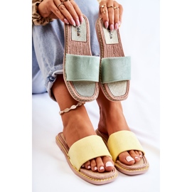 FJ1 Pantuflas Mujer Ante Amarillo Atardecer 2