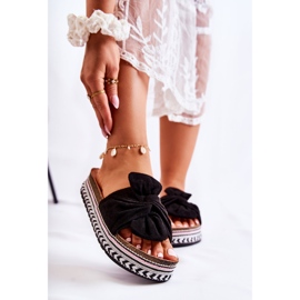 FJ1 Pantuflas De Mujer En Una Plataforma Masiva Terisa Negra negro 1
