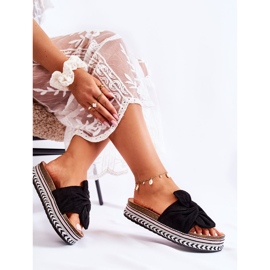 FJ1 Pantuflas De Mujer En Una Plataforma Masiva Terisa Negra negro 4
