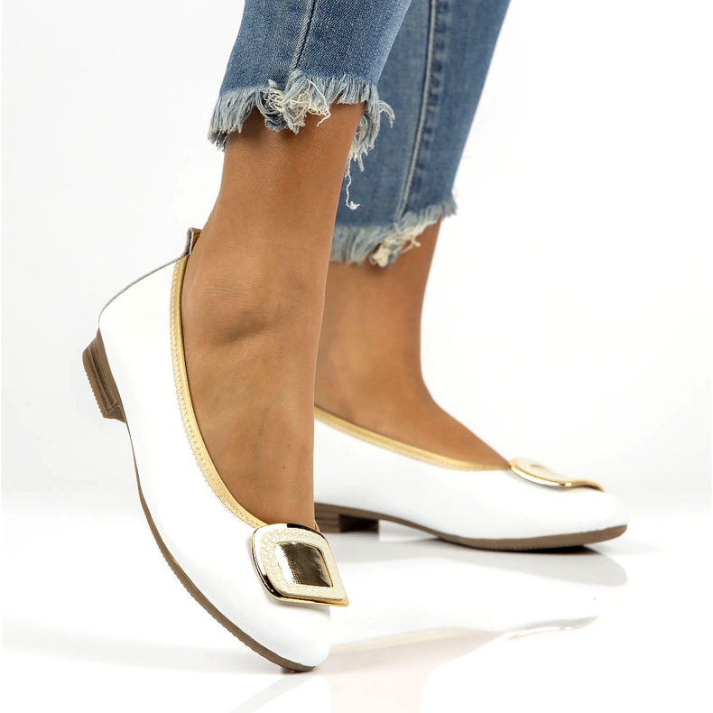 Zapatos de piel con decoración Filippo DP3661/22 Wh blanco 5 Zapatos de piel con decoración Filippo DP3661/22 Wh blanco 5