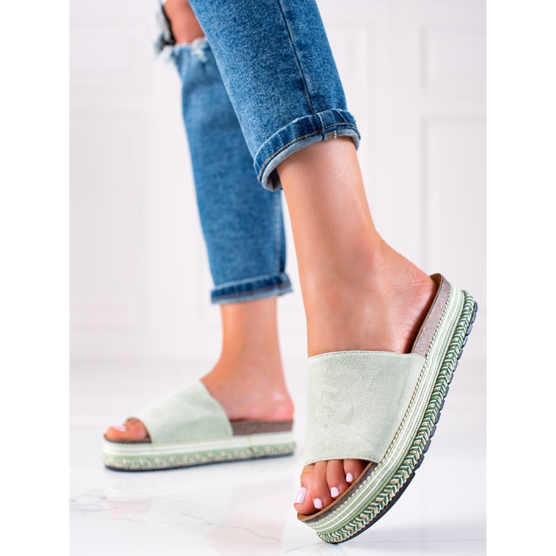 Bestelle Zapatillas verdes en la plataforma 1