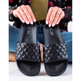 Cm Paris Pantuflas negras negro 2