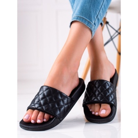 Cm Paris Pantuflas negras negro 1