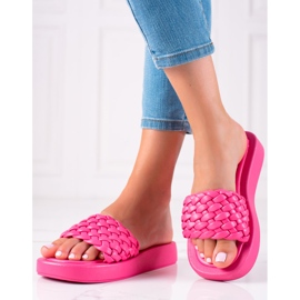 Mannika Zapatillas en la plataforma rosa 1