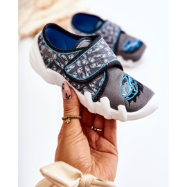 BEFADO S.A. Zapatillas Befado Velcro Coche 273X339 Gris-Azul 1