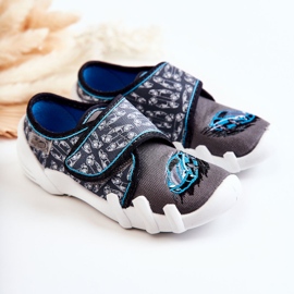 BEFADO S.A. Zapatillas Befado Velcro Coche 273X339 Gris-Azul 2