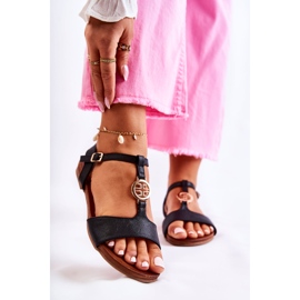 S.Barski Sandalias Mujer Ligeras Con Hebilla Carida Negra negro 3